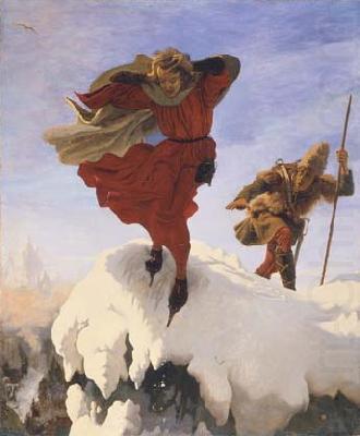 Manfred on the Jungfrau, Ford Madox Brown